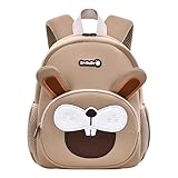 Mochila Infantil com Design de Animal, 25x21x12cm para 1-3 Anos, 28x23x13cm para 3-6 Anos, 4 Modelos (Coelho, Grande)