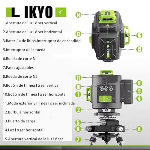 La mejor comparación de Nivelador Láser rojo autoajustable Top cinco. 24 Imagen adicional