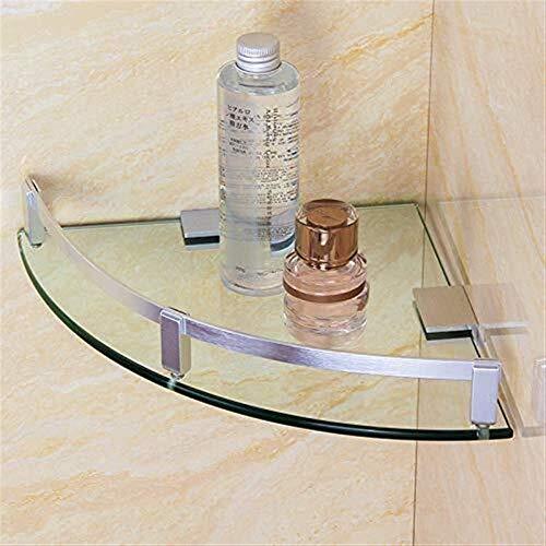Douche organisateur en verre triangle pour optimiser une petite salle de bain