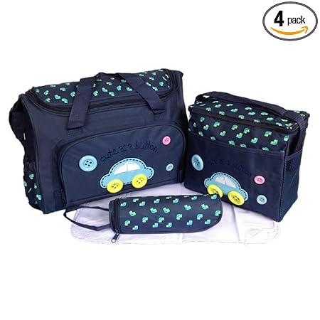 4 pcs Set Diaper Changing Totes,Hospital Bags for Labor and Delivery,Maternity Tote, Waterproof, Multi-Functional, Large Capacity for Mom and Dad (Navy Blue)