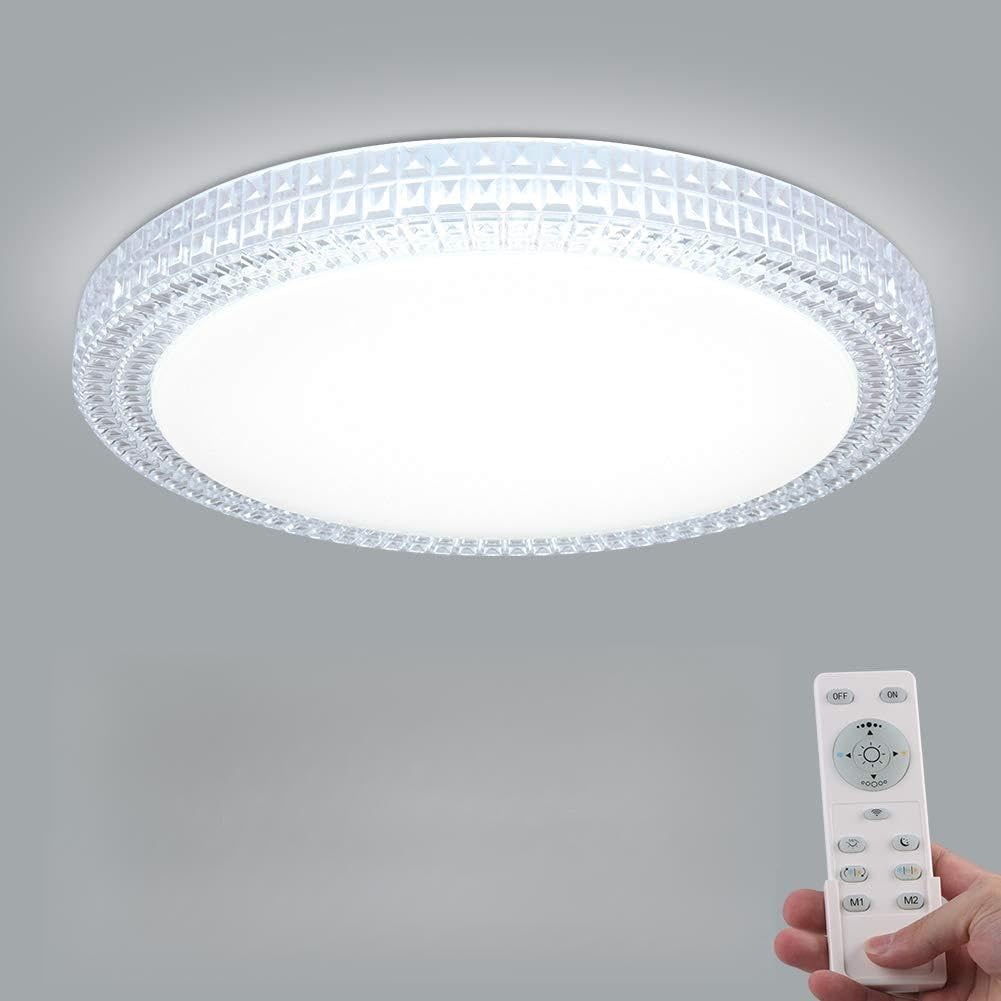 OOWOLF LED Ceiling Light, 40W Round LED Ceiling Lamp 3000K -6000K 4282LM Dimmable Remote Control Perfect for Living Room,Bedroom Room,Dining Room [Energy Class A+++]