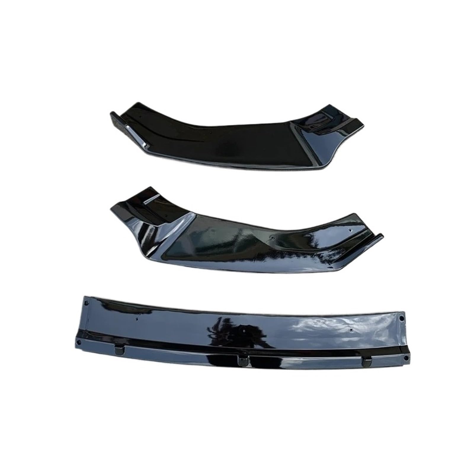 Spoiler Anteriore Per VW Golf 7.5 MK7/MK7.5 (2013-2020) GTI/GTD/R/R-Line, ABS, Nero Pianoforte, Da Imbullonare