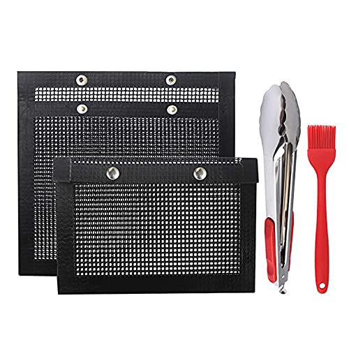 Sac à griller en maille antiadhésive réutilisable pour tapis de cuisson et barbecue saine