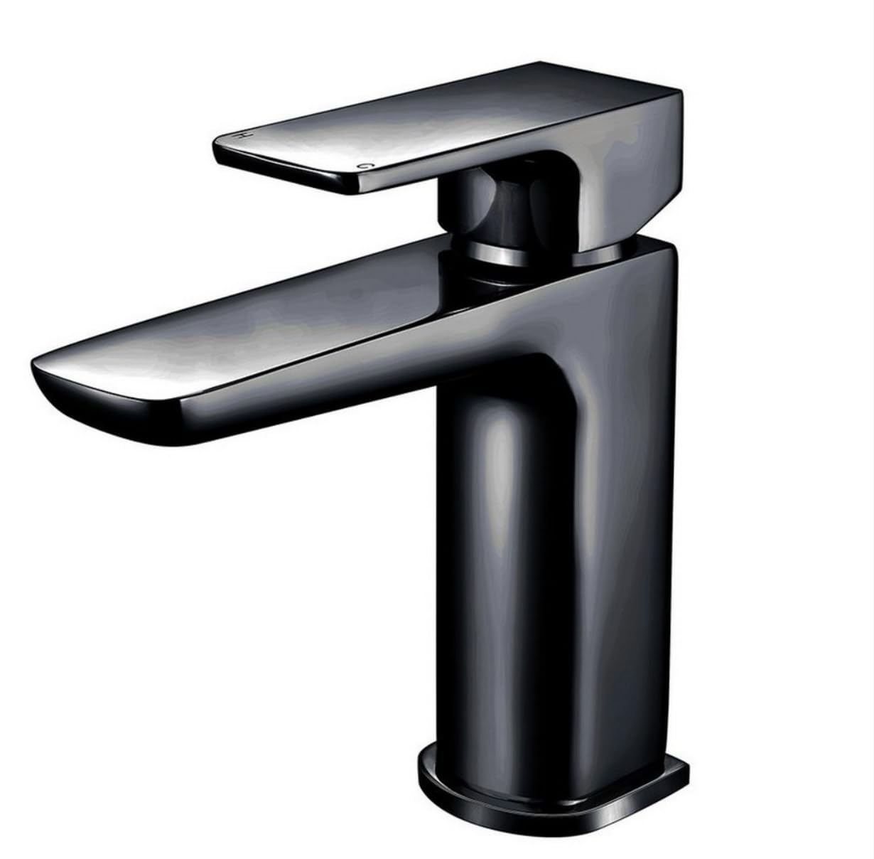 Housler Mat Black Housler® Basin Mono Mixer Tap+ Black Waste