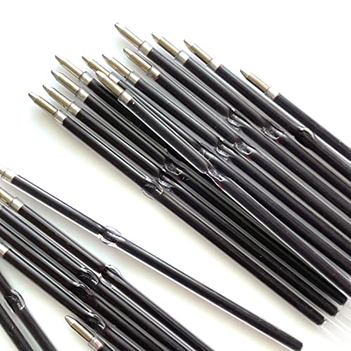 Sencoo 24 Pack 0.7 Mm Black Retractable Pen Refills Refills Replacement Ballpoint Pen Refills Replacement Ink Pen Refills For Retractable Pens Office School Supplies #TOP4
