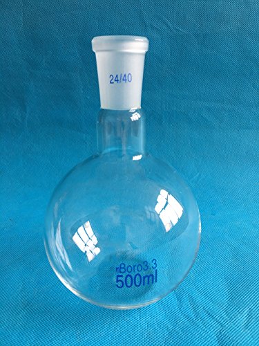 500ml,24/40, Heavy Wall Single Neck Flat Bottom Boiling Flask
