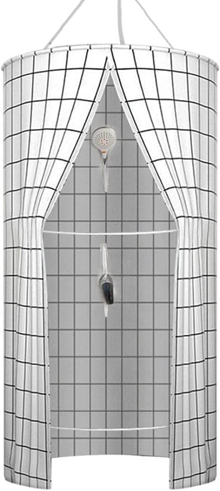 Rideau de douche rond pour éliminer les courants d'air froids et fuites d'eau