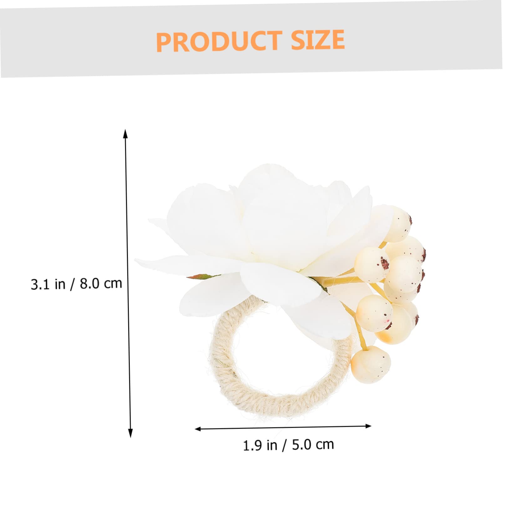 IMIKEYA 18stücke Teiliges Künstliche Blüten Serviettenringe Aus Blossom Elegante Tischdekoration Für Hochzeiten Und Partys Leicht Und Pflegeleicht Für Festlichkeiten