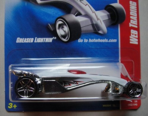 Hot Wheels Web Trading Cars White Greased Lightnin' 16/24 : Amazon