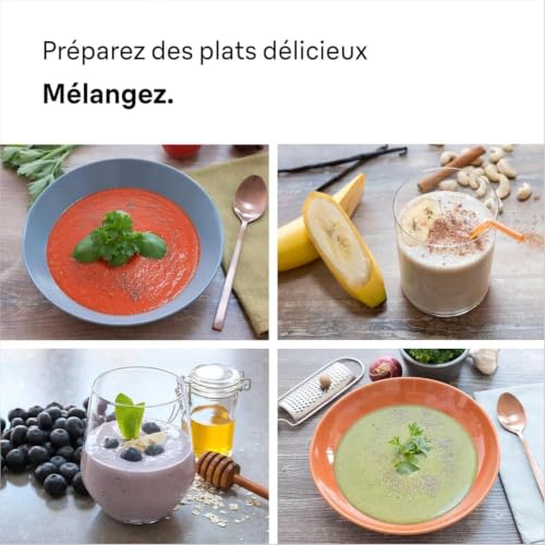 Mixeur Plongeant Braun MultiQuick MQ30001M – 900 W, 2 Vitesses, Technologie PowerBell VPlus - vue 10