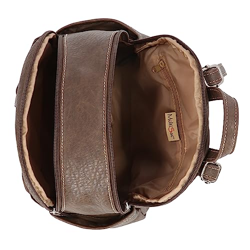 Image of MultiSac Women's Adele Backpack, Chocolate (Austin), One Size
