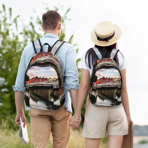Sac d'ordinateur pour voyage Dublin résistant pour éviter le mal de dos