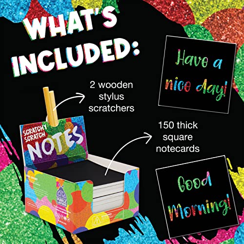 Purple Ladybug Rainbow Holographic Scratch Art Paper Mini Notes - Unique Gifts For Teens, Kids, & Women - Unique Teen Girl Gifts Idea - Cool Stuff For Girls & Boys, And Fun Office Supplies #TOP3