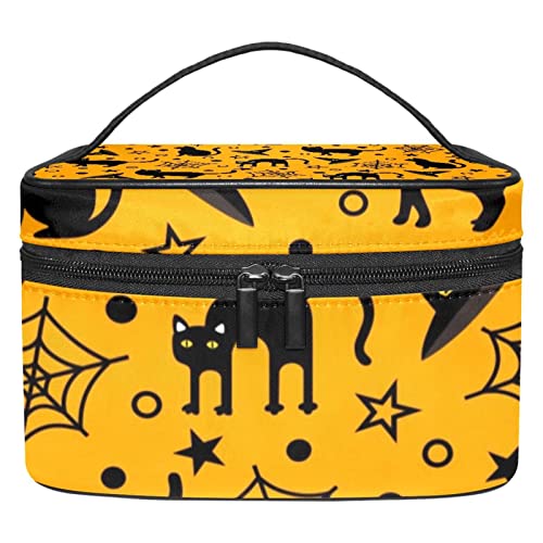 Chats d'halloween sac à cosmétiques idéal pour vos voyages et week-ends prolongés
