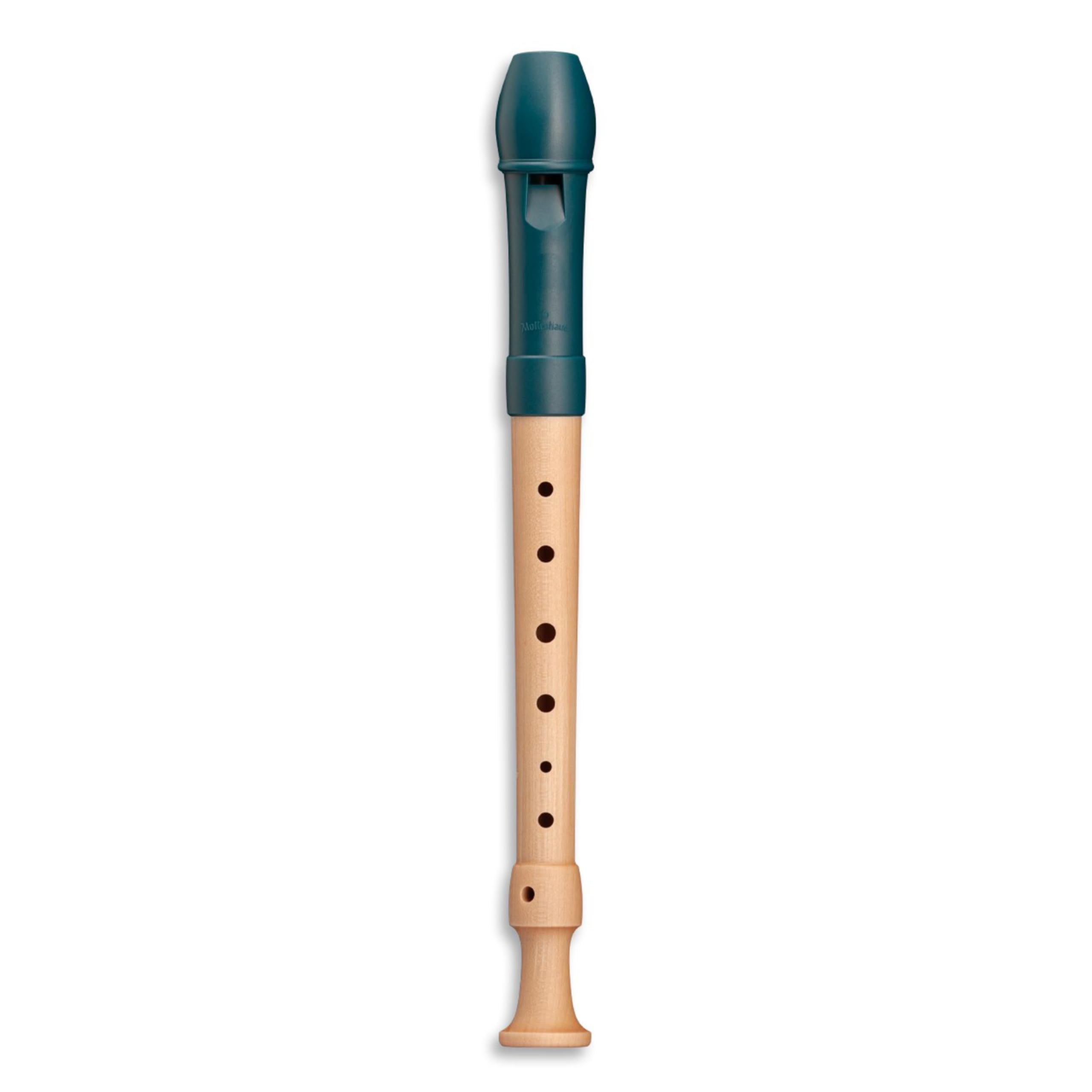 Mollenhauer 17313 Fipple Sopranblockflöte, Dege, seeblau, deutsch Einf. - Flauto dolce soprano (moderno)