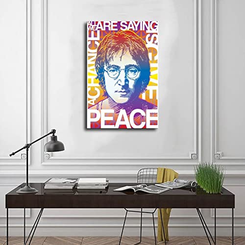 Poster John Lennon (13) sur toile pour décoration de chambre à coucher, paysage sportif, bureau, chambre, cadeau, 20 x 30 cm - Les Beatles, Paul McCartney, John Lennon, RIngo Starr, George Harrison Poster John Lennon (13) sur toile pour décoration de chambre à coucher, paysage sportif, bureau, chambre, cadeau, 20 x 30 cm – Image 4