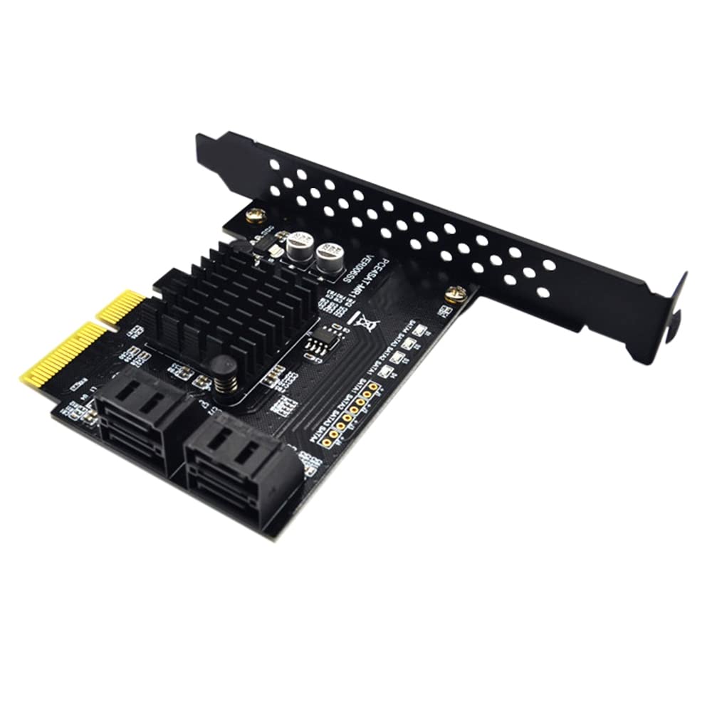 Carte d'extension SATA PCI-E 4 ports 88SE9230 haute performance pour PC - 7
