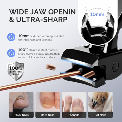 Cortaúñas MelodySusie para uñas acrílicas y apertura amplia miniatura 7