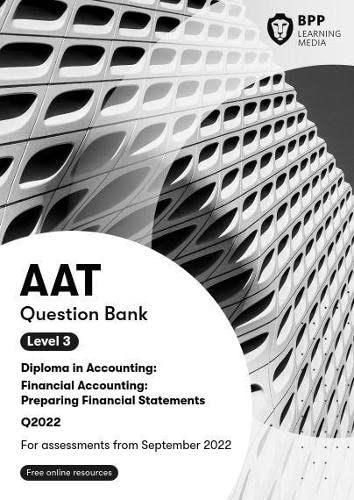 AAT Financial Accounting: Preparing Financial Statements: Question Bank