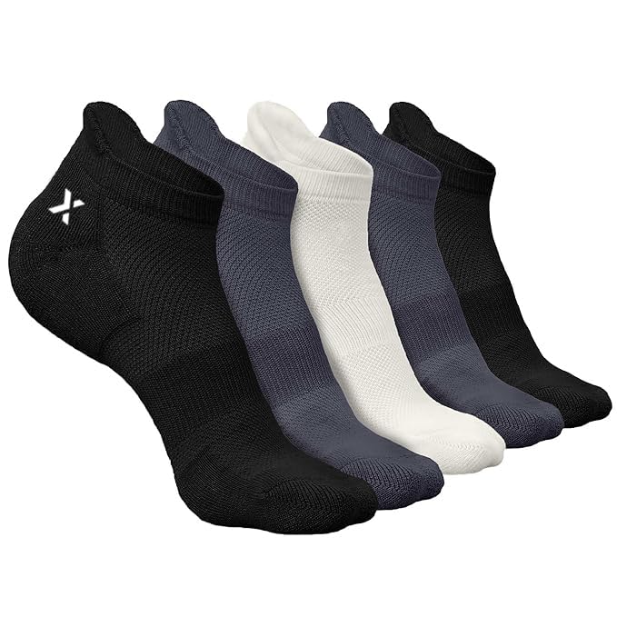 Image of Men's Low Cut Ankle Socks Pack | Bamboo Cushioned Sports Socks for Gym, Running, Walking