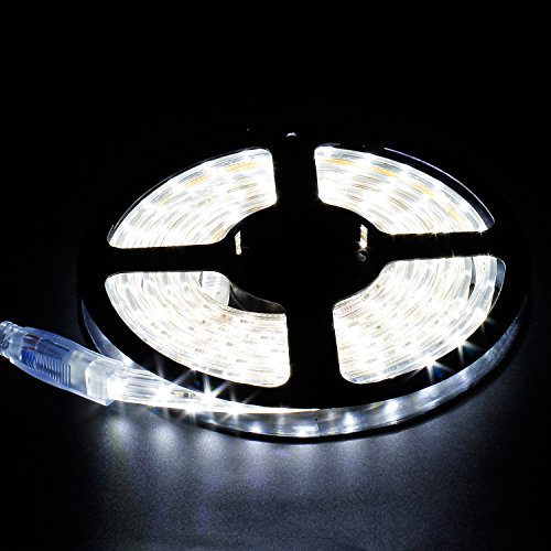 Ruban Led,Bande LED Flexible,3528 IP65 étanche,2M Blanc Froid,Escalier, Etagères, Présentoir, Cuisine, Bar etc Cover