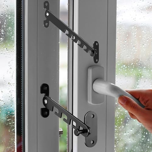 2 Pcs Sécurité Fenêtre Enfant,Protection Fenetre Chat,Supports De Porte De