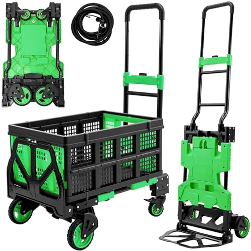 Carretilla plegable 2 en 1 con capacidad 400 lb
