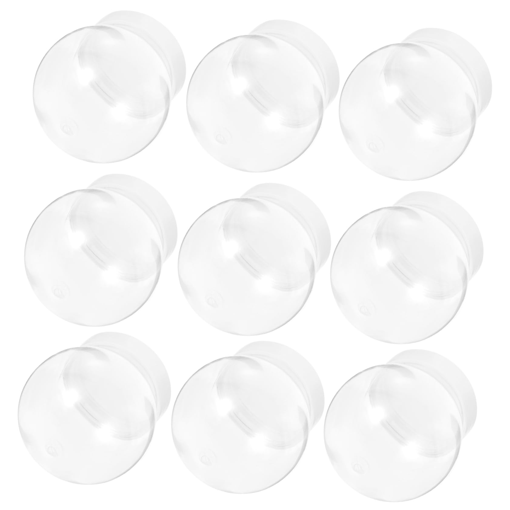 GOOHOCHY 10pcs Clear Water Globes for Christmas Crafts Lightweight Plastic Fillable Snow Globe Kit for Easy Decoration and Creative Projects for Holiday Crafting