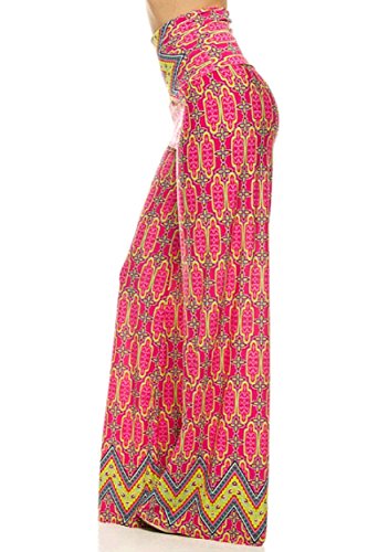 ICONOFLASH Women's Wide Leg Palazzo Pants with Foldover Waist2