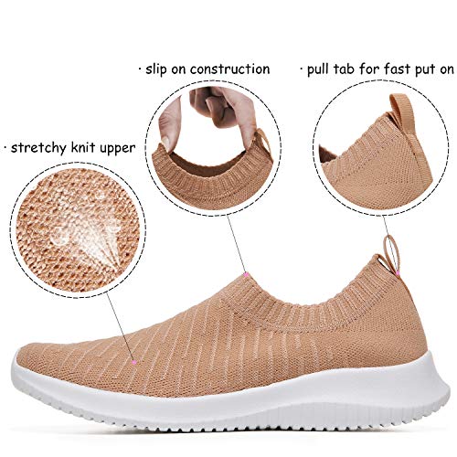 Image of MAIITRIP Womens Comfort Elastic Sock Slip On Walking Lightweight Non-Slip Fall Shoes (Size:5.5-11)