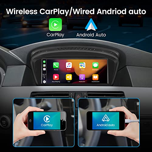 Radio Android 13 Junsun para BMW 3 5 Series 8.8in miniatura 3