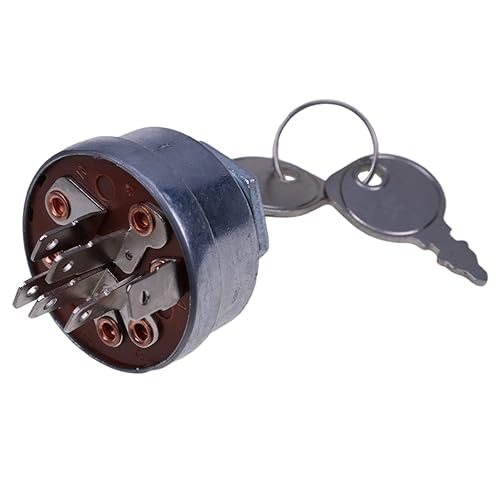 Miniatura 5 de Interruptor de llave de encendido compatible con John Deere AM38227 S910 S930 GS25 WG32A 20 F910 F930