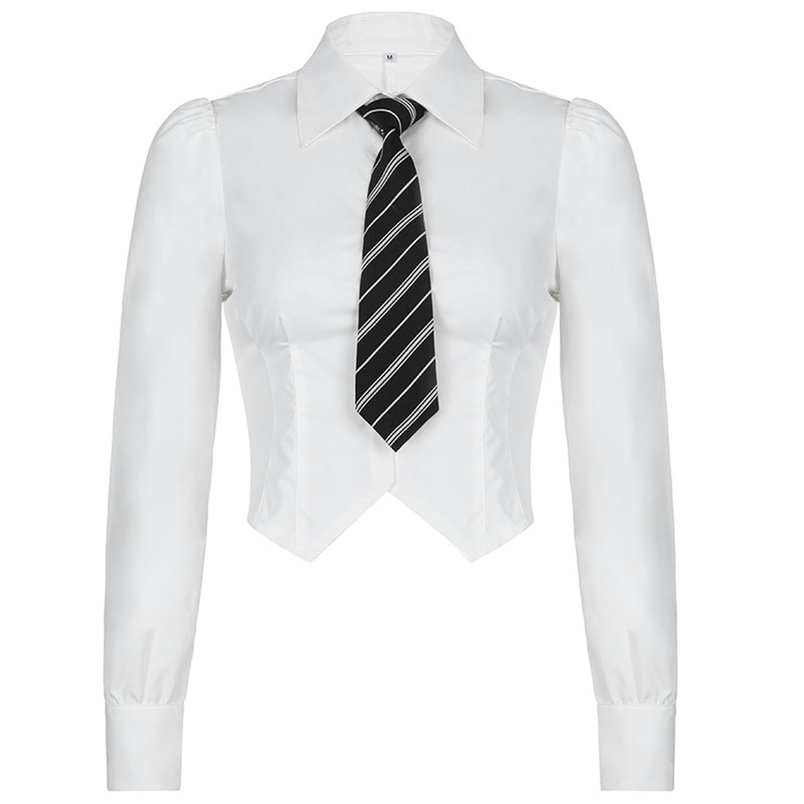 Chemise blanche à nouer femme S, haut d'été aux finitions soignées