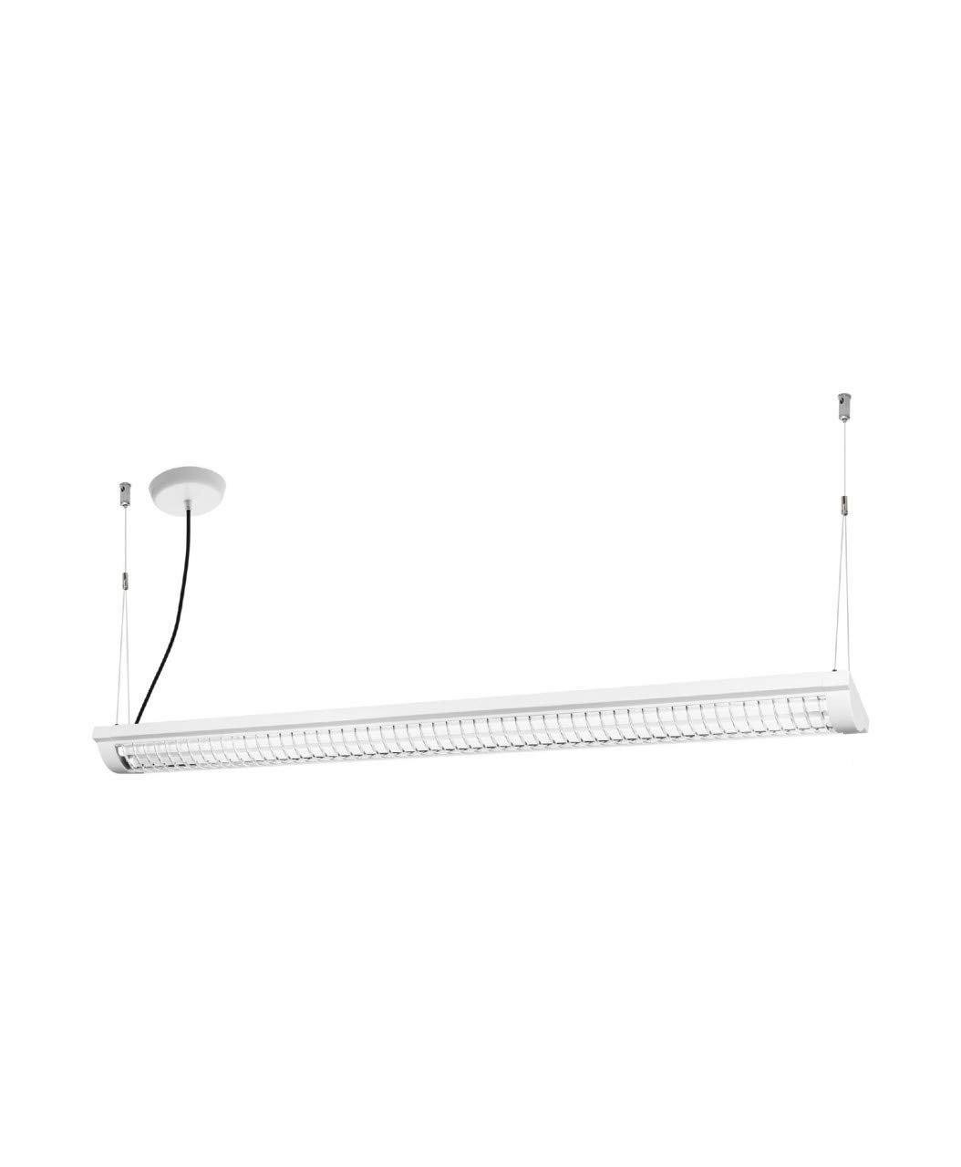 Ledvance LED Büro-Lichtleiste, Leuchte für Innenanwendungen, Klick-Dim über Wandschalter, Länge: 120 cm, LED Office Line Grid 4060000000000 Weiß