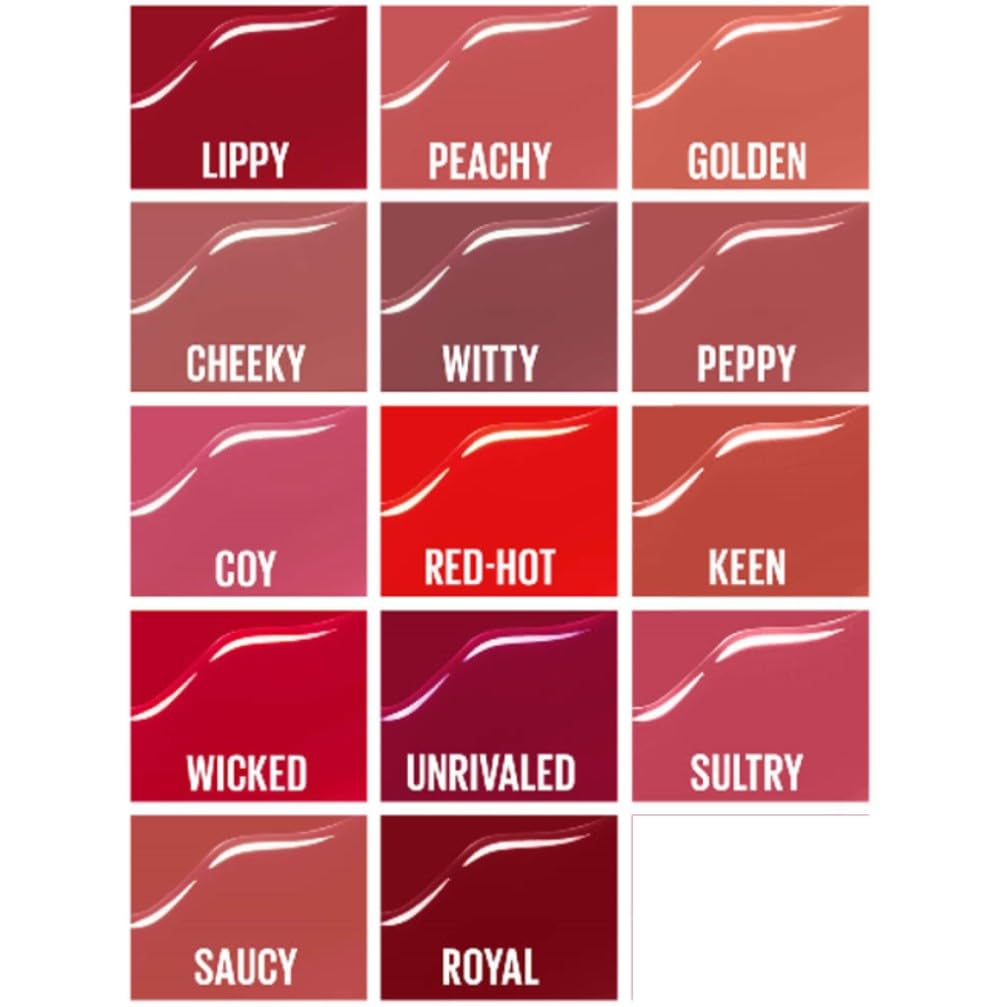 Maybelline New York Tinta Labbra a Lunga Tenuta Superstay Vinyl Ink, Per un Effetto Vinilico fino a 16H, Finish Luminoso e Senza Sbavature, Formula Vegana, Tonalità: 40 WITTY