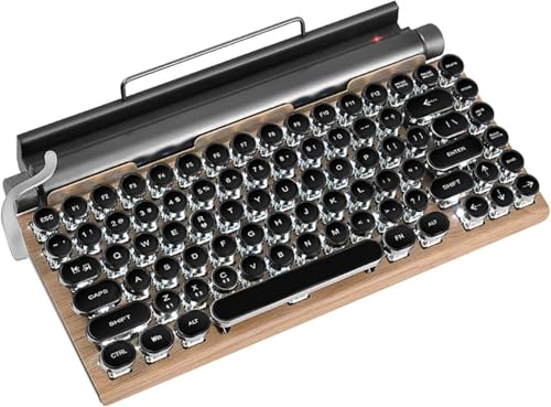 JoyeeLii �L�[�{�[�h ���J�j�J�� �Q�[�~���O �ی^�L�[�L���b�v�� �p��z�� �l�ԍH�w�f�U�C�� 83�L�[ �o�b�N���C�g �^�C�v���C�^�[�� ����p ��x�� ���F �Q�[�~���O�ƃI�t�B�X�Ɖƒ�p (�u���b�N)