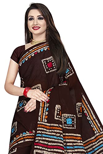 Image of TAMAIRA FASHION Mulmul Pure Cotton Saree For Woman Batik Printed |Office Wear Daily Wear Sarees For Women Without Blouse Piece(Available in 9 Colours)