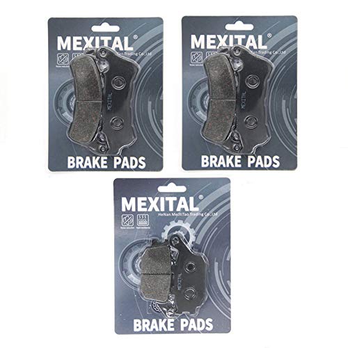 MEXITAL Plaquettes de Frein Semi-Métallique Avant et Arrière pour CB 600 FA Hornet ABS 2007-2013, CBF 600 NA/SA 2008-2012, XL 700 VA8/VA9/VAA Transalp...