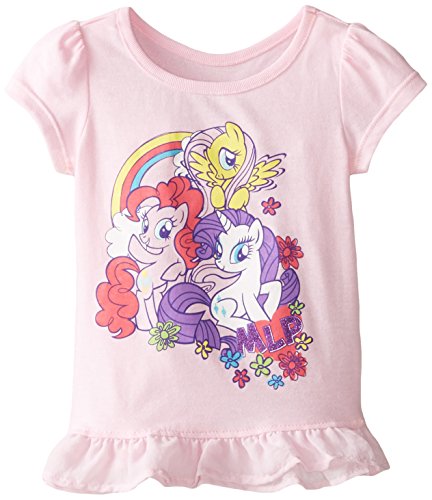 My Little Pony Freeze Little Girls Toddler Girls Short Sleeve Top, Light Pink, 2T