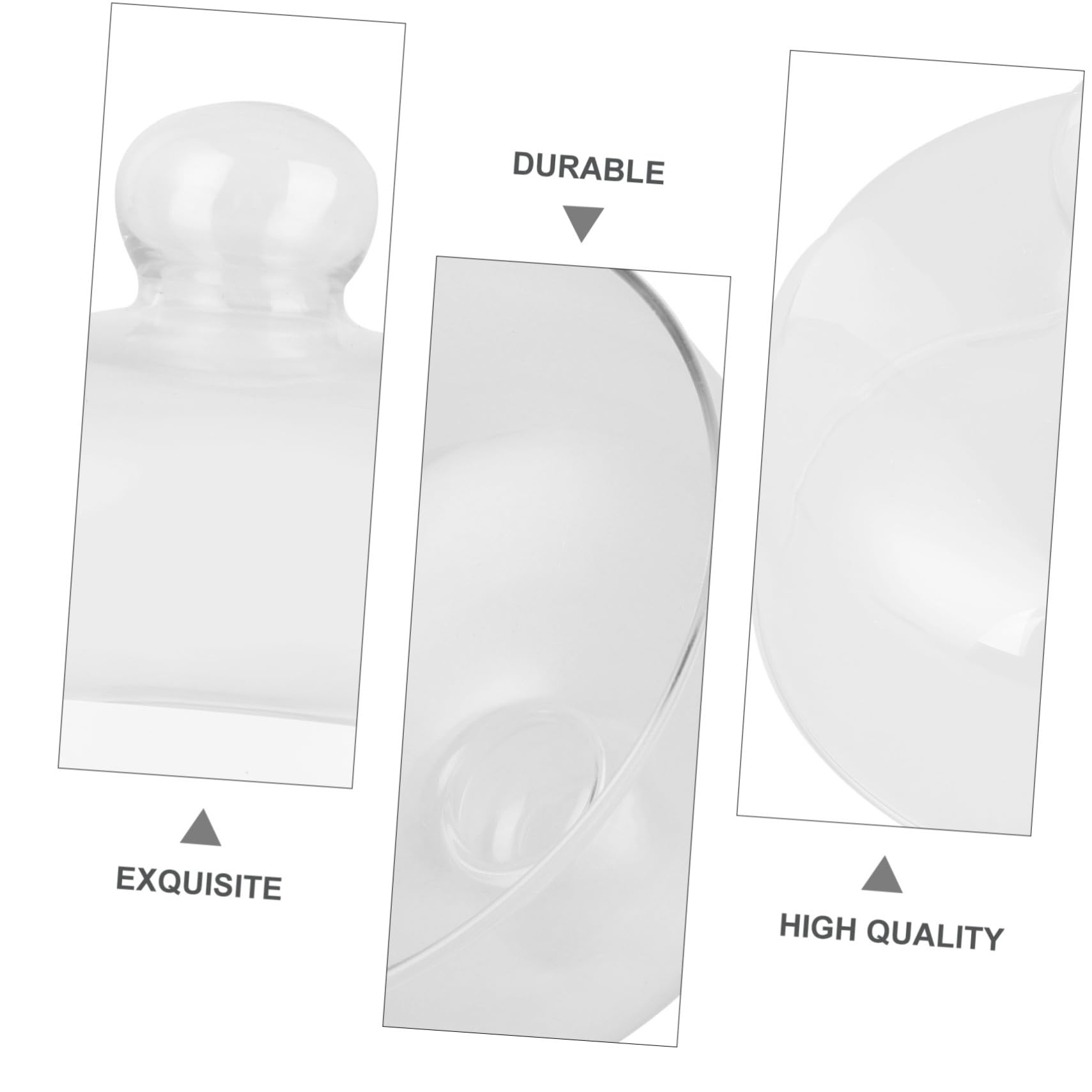 Cloche Alimentaire en Verre Transparent pour Pâtisseries et Fromages