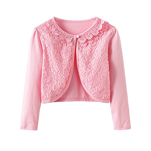 Image of CHENXIN Girl Shrugs Knit Long /Short Sleeve Lace Bolero Cardigan Shrug