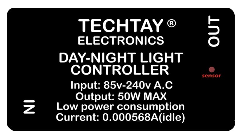 Techtay Electronics Automatic Day Night Light Controller | LDR-Based Light Sensor Switch | Auto ON/OFF System for Street Lights, Garden & Outdoor Lighting | DIY Automation Module-picture-24