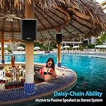 Pyle 6.5-Inch Wall Mount Waterproof Bluetooth Speaker System – Indoor/Outdoor Audio Pair with Built-in Digital Amplifier, Weather-Resistant Housing, High-Power Sound, Easy Installation (Black) - Image 2