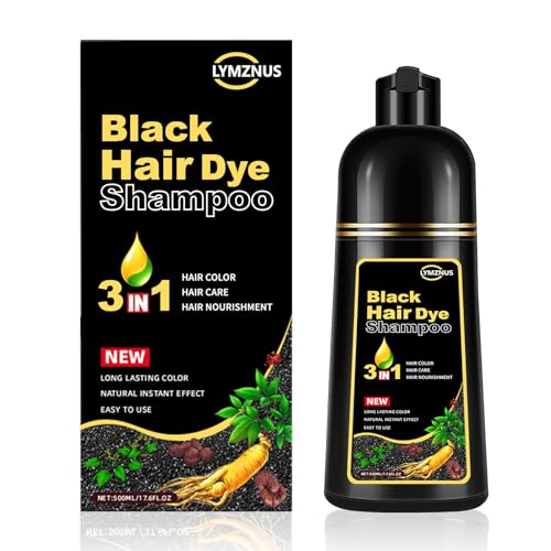 lymznus Herbal Black Hair Dye Shampoo