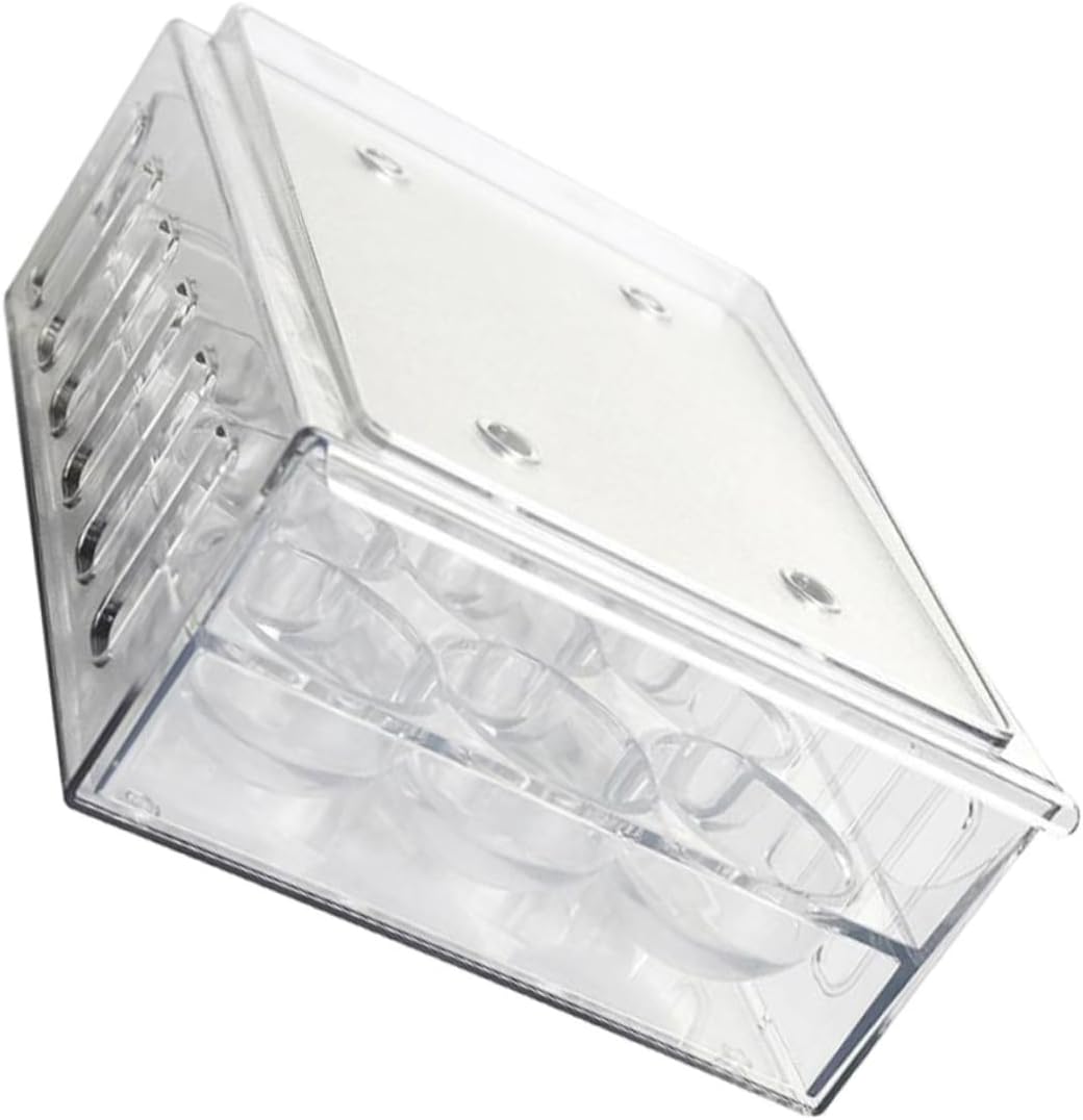 SECFOU 1pc Refrigerator Organizer Drawer Transparent Dual Storage Bin for Eggs Breathable Design for Kitchen and Refrigerator Storage