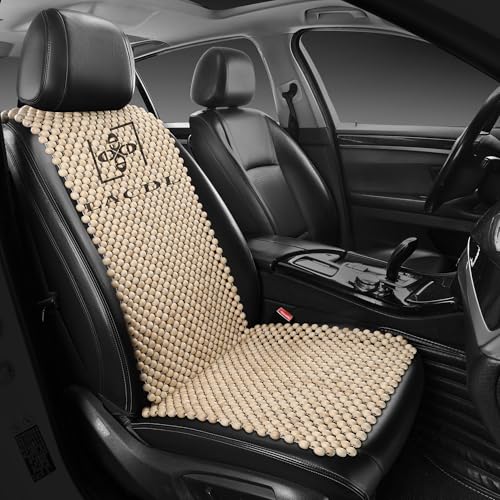 LACDL Beaded Car Seat Covers for Cars, Cooling Bead Seat Cover for Trucks & SUVs(headrest Removable only) - Auto Ventilated Seat Cooler Pad, Natural Wood Breathable Beads Sweat Protector, Burlywood by LACDL - Used condition - US$54.05