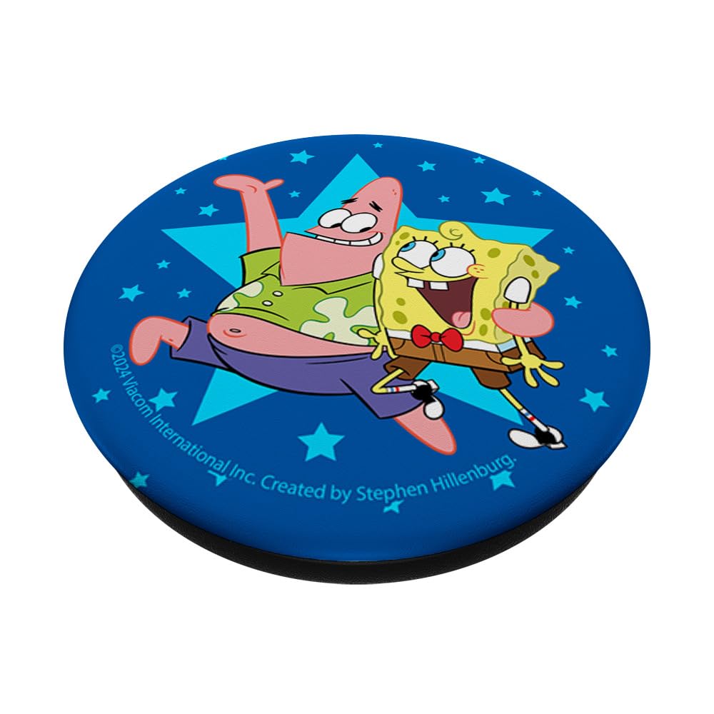 The Patrick Star Show Patrick & SpongeBob Best Buds PopSockets Swappable PopGrip, Black - Image 2