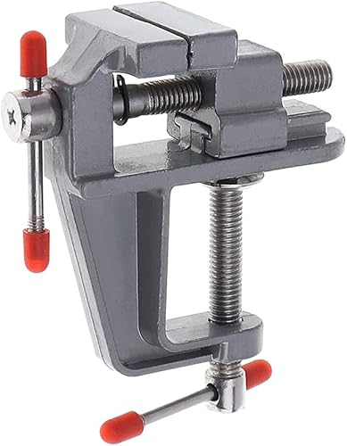 Abrazaderas de banco, mini tornillo de banco de mesa, abrazadera de bloqueo giratoria, herramienta de reparación de manualidades, herramienta de