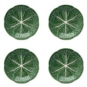Dessert Plate Green-Cabbage, Set of 4