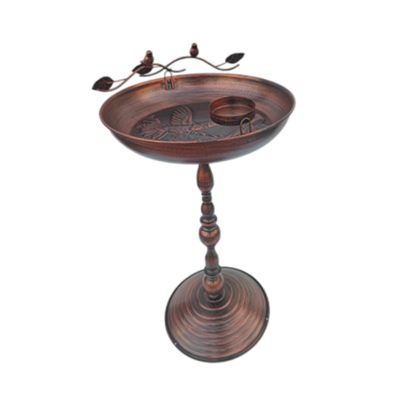 Qianly Outdoor Metall Vogel Vogelhäuschen für Den Gartengebrauch, Große Kapazität für Vogelliebhaber, Bronze